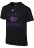Boys K-State Wildcats Black Nike Retro Team Name Short Sleeve T-Shirt