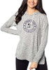 Womens Grey K-State Wildcats Tunic Hooded Sweatshirt