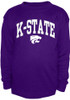 Mens Purple K-State Wildcats Thermal Big and Tall Long Sleeve T-Shirt