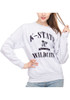 Womens Grey K-State Wildcats Sport Crew Sweatshirt