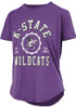 K-State Wildcats Purple Pressbox Irvine Short Sleeve T-Shirt