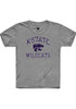 Youth K-State Wildcats Grey Rally No 1 Distressed Short Sleeve T-Shirt
