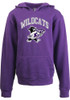 Boys Purple K-State Wildcats Vintage Arch Mascot Long Sleeve Hooded Sweatshirt
