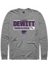 Lindsey DeWitt Rally Mens Graphite K-State Wildcats NIL Stacked Box Tee