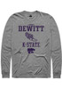 Lindsey DeWitt Rally Mens Graphite K-State Wildcats NIL Sport Icon Tee