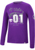 Mens K-State Wildcats Purple Colosseum Before Electricity Long Sleeve Fashion T Shirt