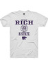 Macaleab Rich White K-State Wildcats NIL Sport Icon Short Sleeve T Shirt