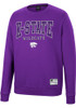 Mens K-State Wildcats Purple Colosseum Scholarship Fleece Crew Sweatshirt