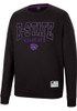 Mens K-State Wildcats Black Colosseum Scholarship Fleece Crew Sweatshirt