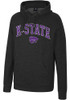 Mens K-State Wildcats Black Colosseum Allen Hooded Sweatshirt