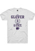 Ques Glover White K-State Wildcats NIL Sport Icon Short Sleeve T Shirt