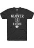 Ques Glover Black K-State Wildcats NIL Sport Icon Short Sleeve T Shirt
