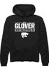 Ques Glover Rally Mens Black K-State Wildcats NIL Stacked Box Hooded Sweatshirt