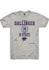 Rebekah Dallinger Ash K-State Wildcats NIL Sport Icon Short Sleeve T Shirt