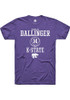 Rebekah Dallinger Purple K-State Wildcats NIL Sport Icon Short Sleeve T Shirt