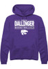 Rebekah Dallinger Rally Mens Purple K-State Wildcats NIL Stacked Box Hooded Sweatshirt