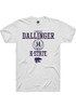 Rebekah Dallinger White K-State Wildcats NIL Sport Icon Short Sleeve T Shirt