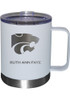 White K-State Wildcats Personalized Laser Etched 12oz Lowball Tumbler