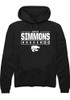 Sophie Simmons Rally Mens Black K-State Wildcats NIL Stacked Box Hooded Sweatshirt