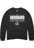 Ryan Howard Rally Mens Black K-State Wildcats NIL Stacked Box Crew Sweatshirt