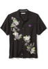 Mens K-State Wildcats Black Tommy Bahama Sport Azule Oasis Short Sleeve Dress Shirt