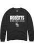 Sam Roberts Rally Mens Black K-State Wildcats NIL Stacked Box Crew Sweatshirt