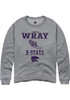 Shalysa Wray Rally Mens Graphite K-State Wildcats NIL Sport Icon Crew Sweatshirt