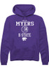 Shaylee Myers Rally Mens Purple K-State Wildcats NIL Sport Icon Hooded Sweatshirt