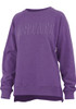 Womens K-State Wildcats Purple Pressbox Impact Crew Sweatshirt