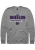 Sam Shields Rally Mens Graphite K-State Wildcats NIL Stacked Box Tee