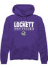 Sterling Lockett Rally Mens Purple K-State Wildcats NIL Stacked Box Hooded Sweatshirt