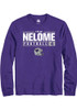 Tyler Nelome Rally Mens Purple K-State Wildcats NIL Stacked Box Tee