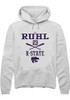 Ty Ruhl Rally Mens White K-State Wildcats NIL Sport Icon Hooded Sweatshirt