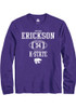 Trevor Erickson Rally Mens Purple K-State Wildcats NIL Sport Icon Tee