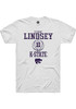 Taymont Lindsey White K-State Wildcats NIL Sport Icon Short Sleeve T Shirt