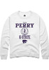 Tylor Perry Rally Mens White K-State Wildcats NIL Sport Icon Crew Sweatshirt