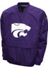 Mens Purple K-State Wildcats Big Logo Windshell Pullover Jackets
