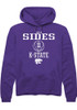 Taryn Sides Rally Mens Purple K-State Wildcats NIL Sport Icon Hooded Sweatshirt