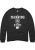 Taj Manning Rally Mens Black K-State Wildcats NIL Sport Icon Crew Sweatshirt