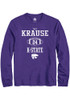 Trey Krause Rally Mens Purple K-State Wildcats NIL Sport Icon Tee