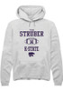 Tyson Struber Rally Mens White K-State Wildcats NIL Sport Icon Hooded Sweatshirt