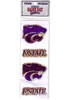 Purple K-State Wildcats Prism Stickers