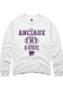 Will Anciaux Rally Mens White K-State Wildcats NIL Sport Icon Crew Sweatshirt