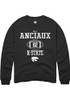 Will Anciaux Rally Mens Black K-State Wildcats NIL Sport Icon Crew Sweatshirt