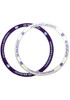 Silicone 2PK K-State Wildcats Womens Bracelet - Purple