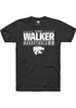 Zyanna Walker Black K-State Wildcats NIL Stacked Box Short Sleeve T Shirt