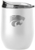 White K-State Wildcats 16oz Stainless Steel Stemless