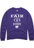 Wesley Fair Rally Mens Purple K-State Wildcats NIL Sport Icon Crew Sweatshirt