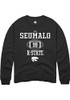 Uso Seumalo Rally Mens Black K-State Wildcats NIL Sport Icon Crew Sweatshirt