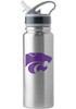 K-State Wildcats 25oz Logo Single Wall Flip Top Stainless Steel Bottle